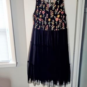 ❤ Black Floral Plus Size Dress - Lane Bryant 💄